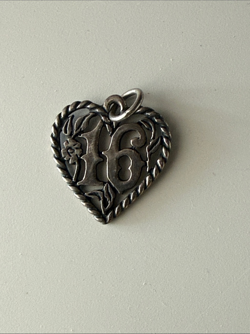 James Avery Heart 16 Sterling Silver Pendant Charm